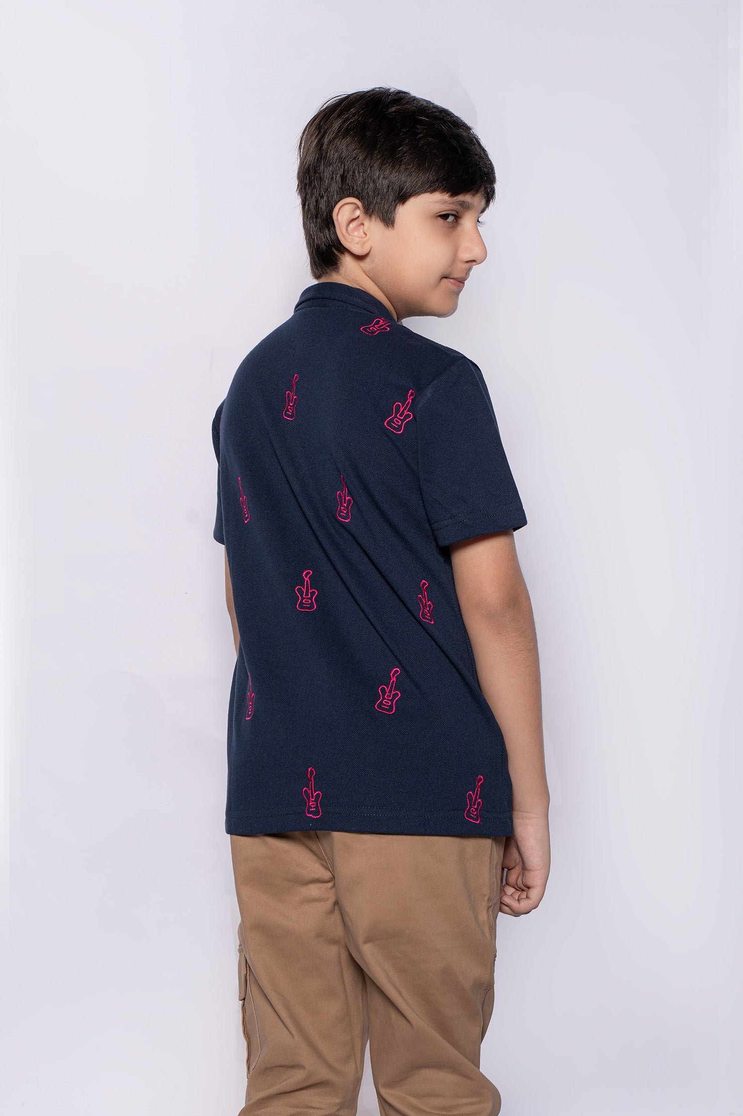 BOY'S NAVY BLUE POLO SHIRT