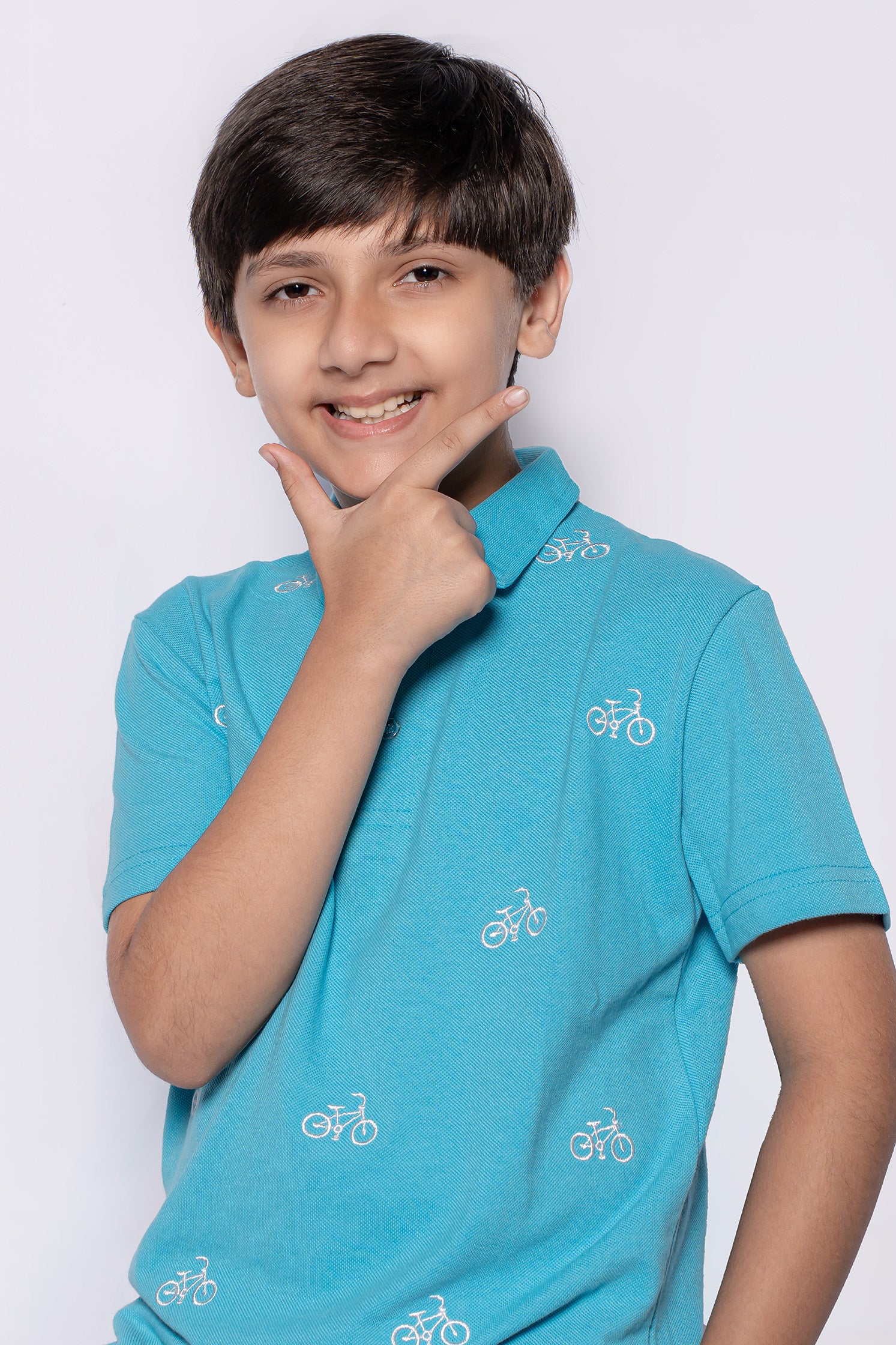 BOY'S CEIL BLUE POLO SHIRT
