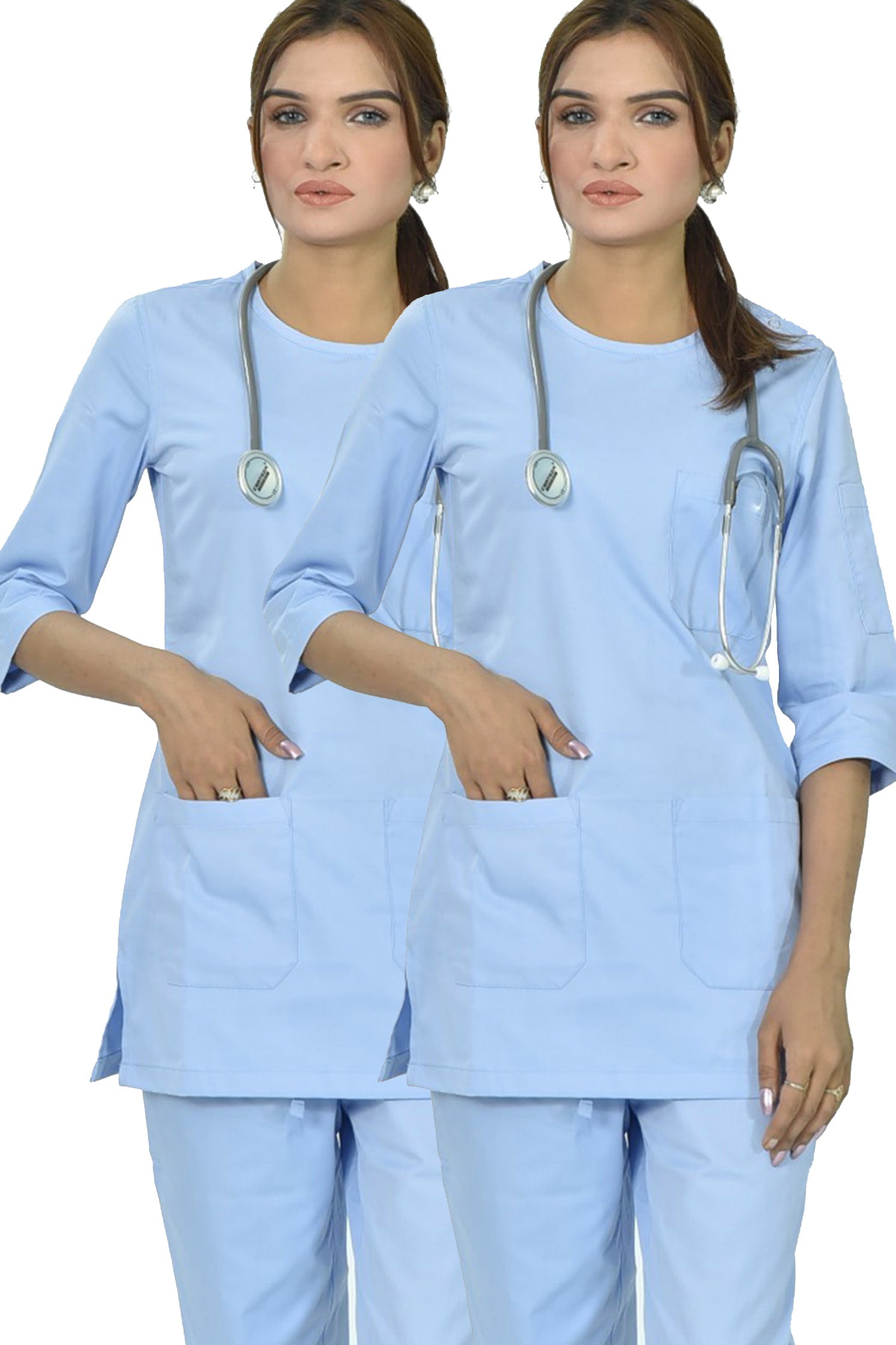 FEMALE SALIMA SCRUB SUIT (COMBO OF 2 SCRUB SETS)
