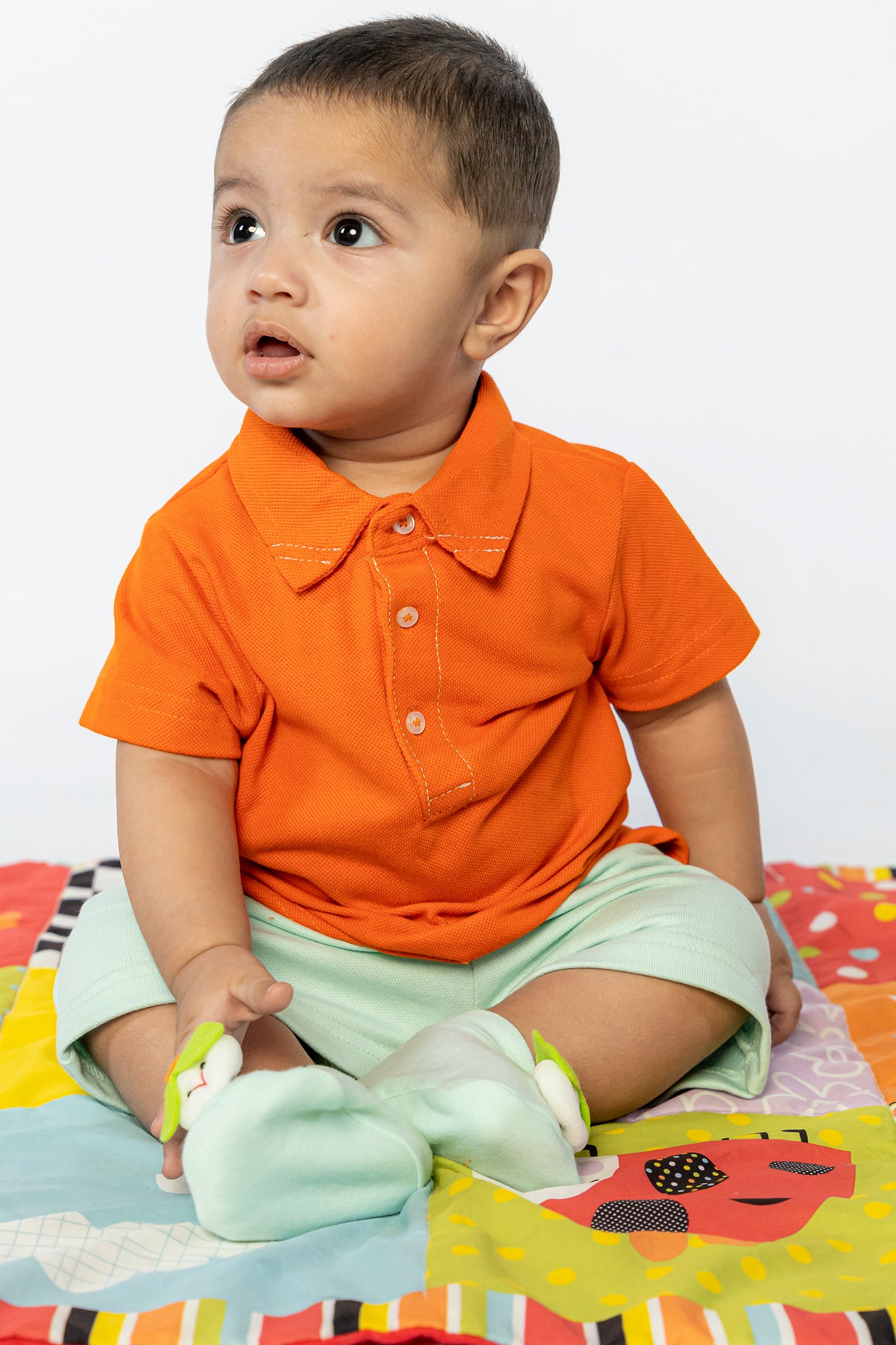 UNISEX BABY SHORT GREEN