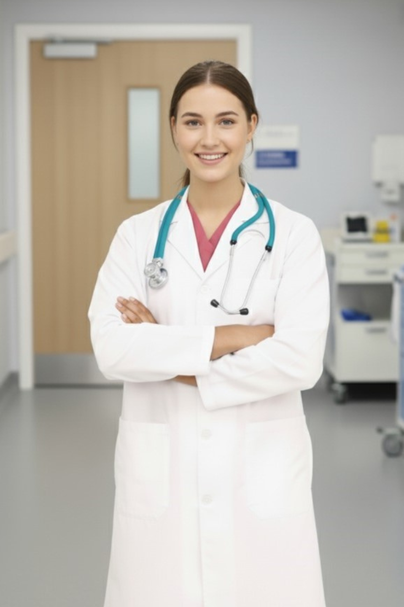 ROOTS UNISEX LAB COAT WITH RMS LOGO