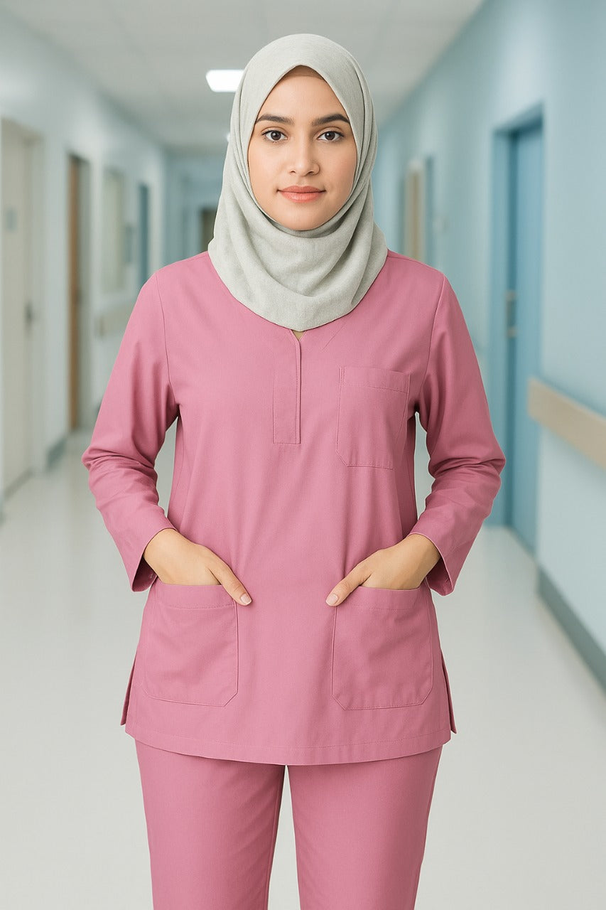 PROFESSIONAL FEMALE SOFIA SCRUB SUIT / SLEEK SOFIA SCRUB SUIT