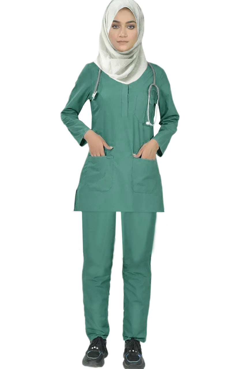 PROFESSIONAL FEMALE SOFIA SCRUB SUIT / SLEEK SOFIA SCRUB SUIT