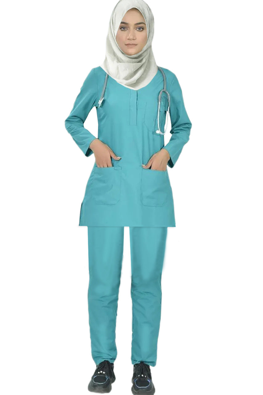 PROFESSIONAL FEMALE SOFIA SCRUB SUIT / SLEEK SOFIA SCRUB SUIT