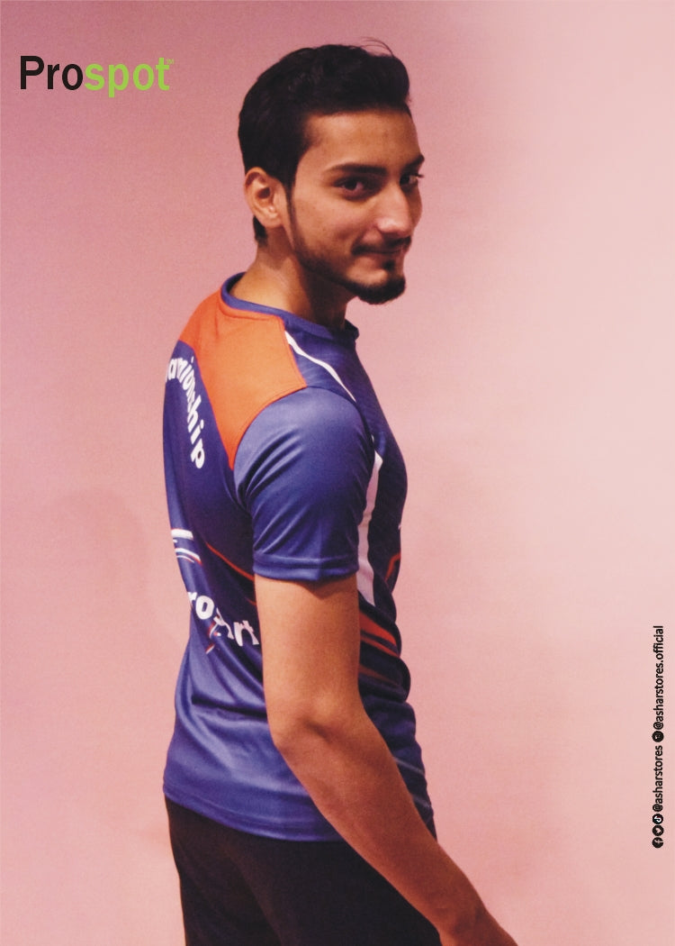 ESTATE BLUE SUBLIMATION PRINT SPORTS T-SHIRT
