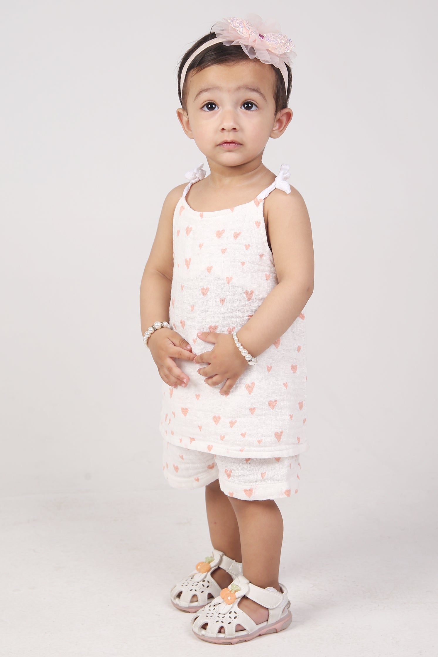 BABY GIRL MUSLIN TWO PIECE CO-ORD SET