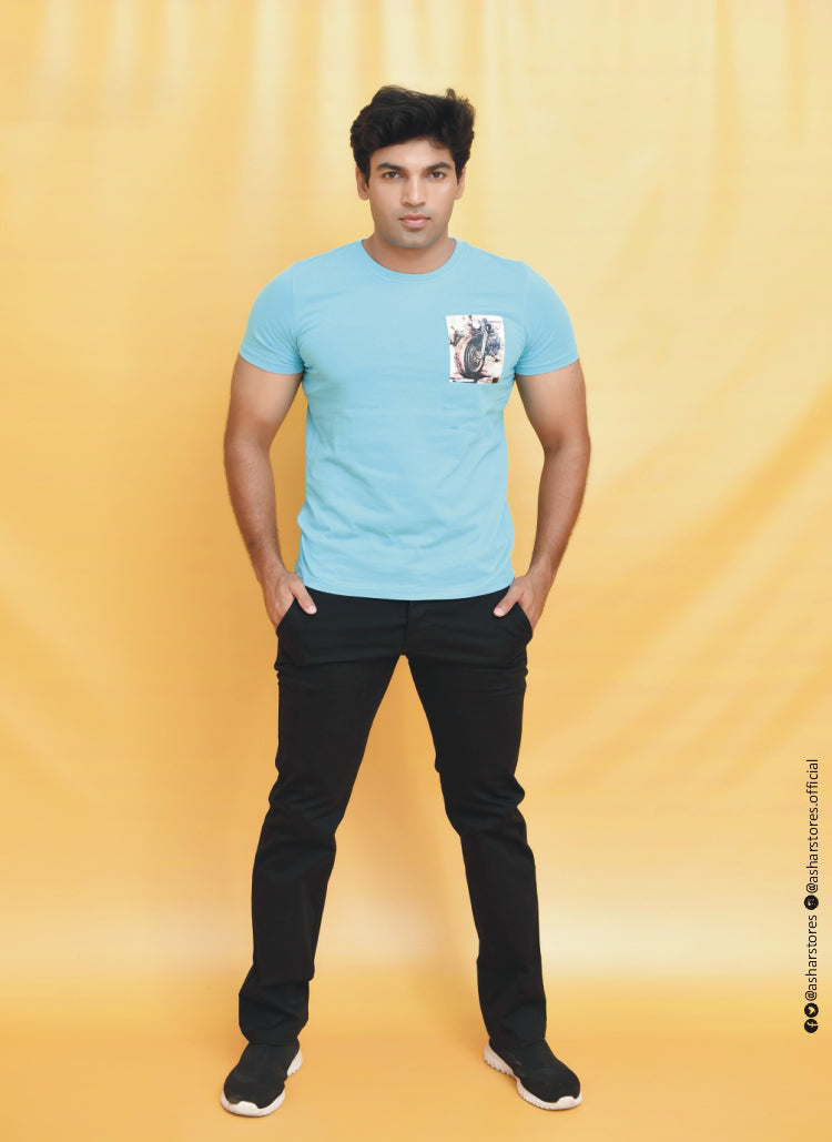 MEN'S T-SHIRT FEROZI PRINTED BIKE POCKET