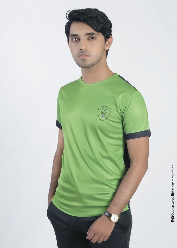 SPORTS T SHIRT GREEN/BLACK ASHARSTORES.COM 18