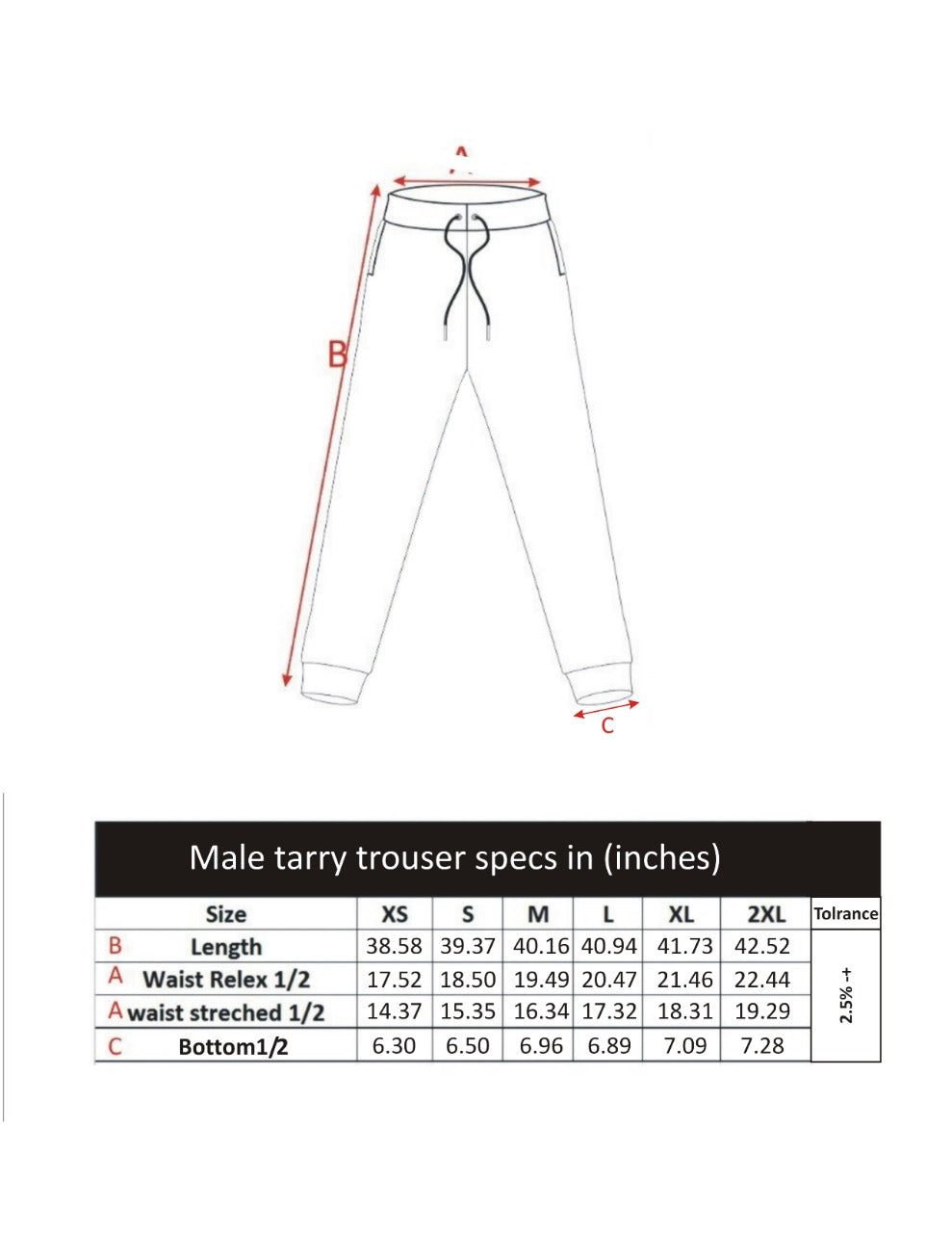 MEN'S COLOR BLOCK TROUSER WITH EMB