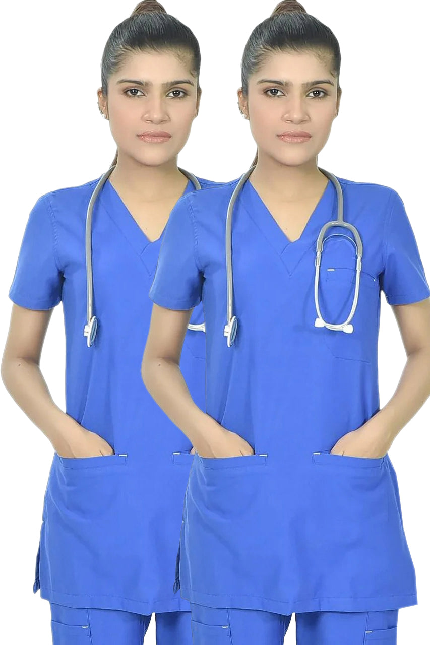 UNISEX MILANO SCRUB SUIT (COMBO OF 2 SCRUB SETS)