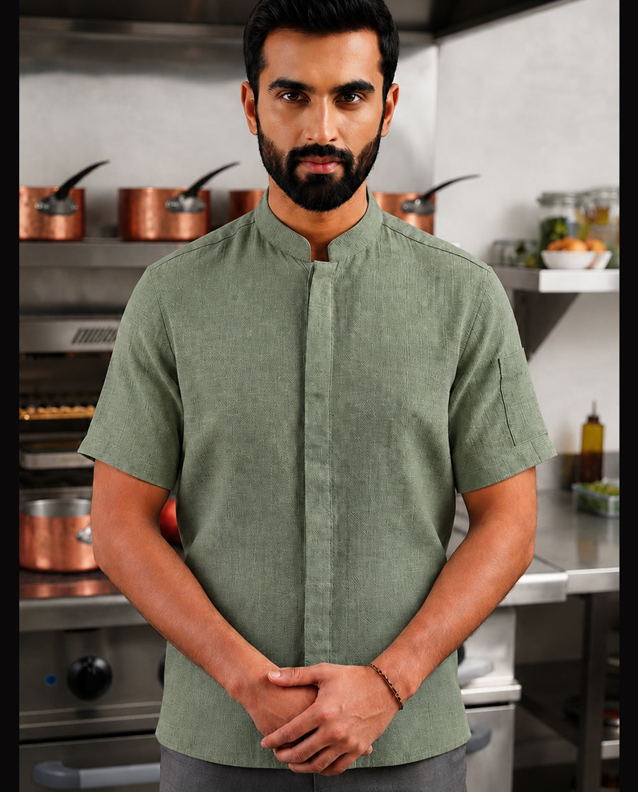 CHEF'S COOL KITCHEN SHIRT – 100% COTTON MUSLIN WEAVE