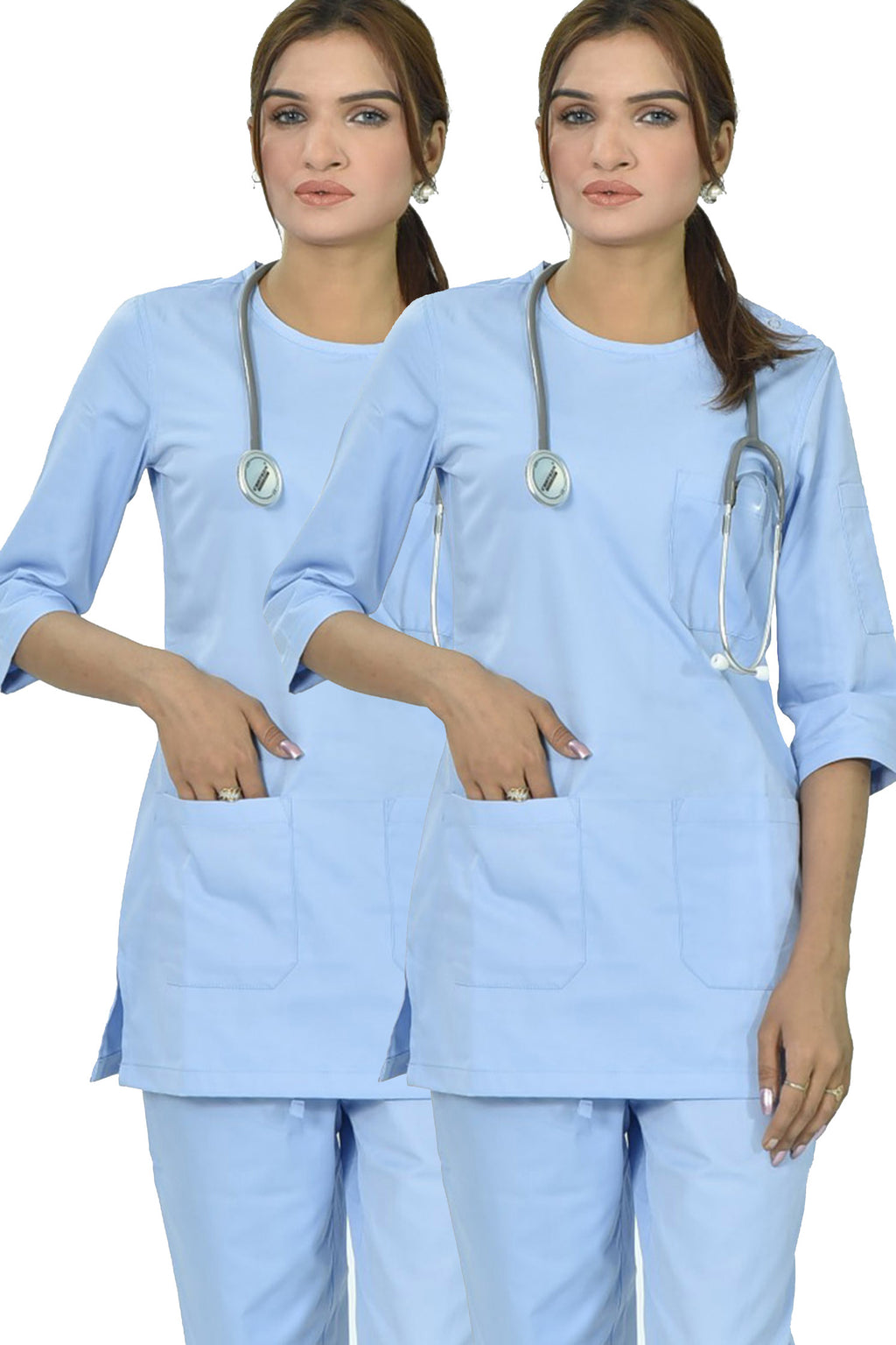 FEMALE SALIMA SCRUB SUIT (COMBO OF 2 SCRUB SETS)