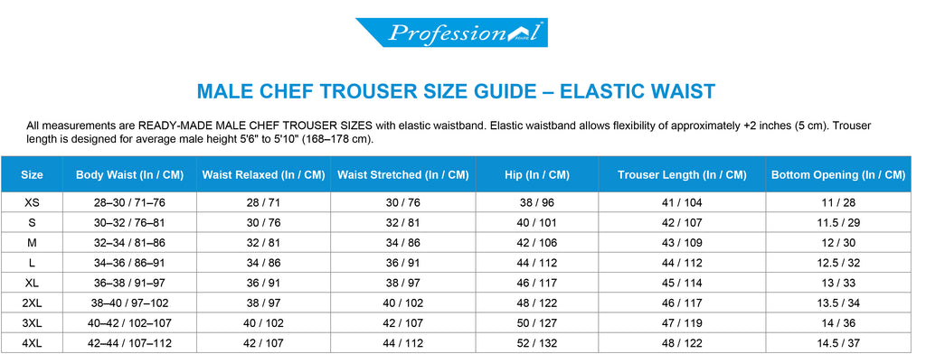 PROFESSIONAL CLASSIC BLACK MOSCOW CHEF PANT