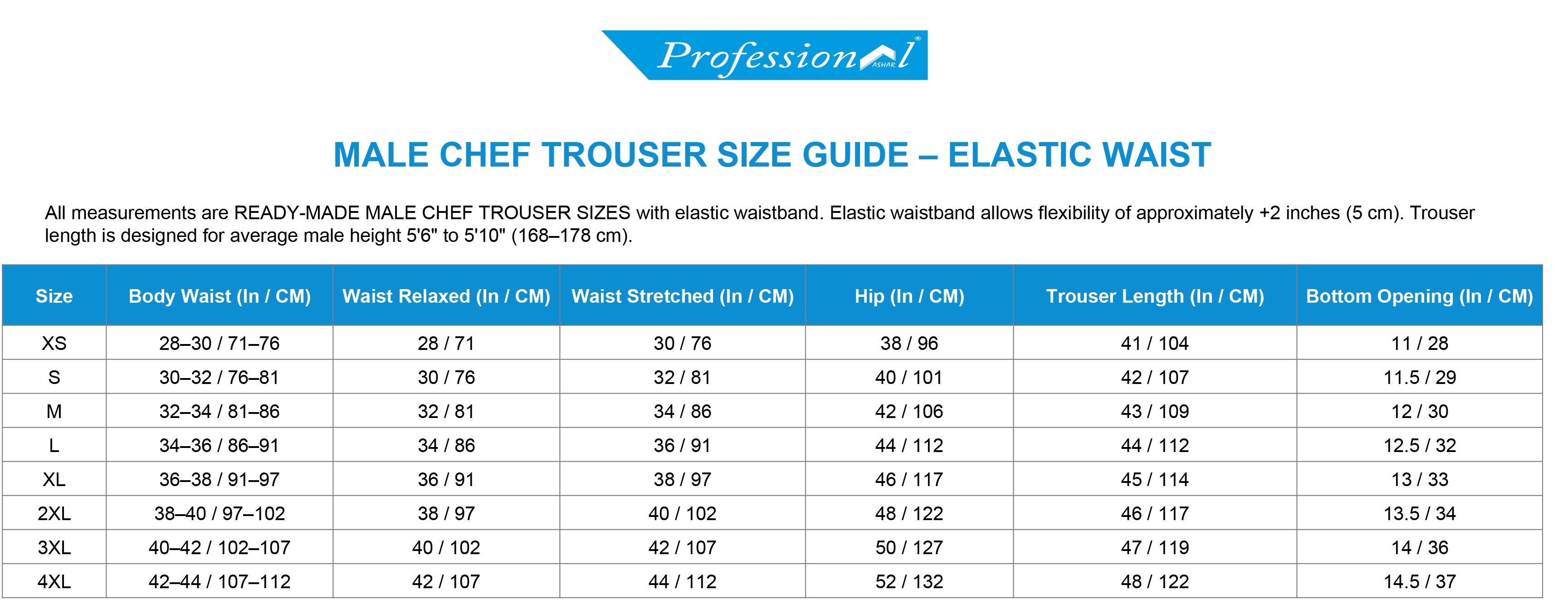 PROFESSIONAL  MADRID CHEF TROUSER