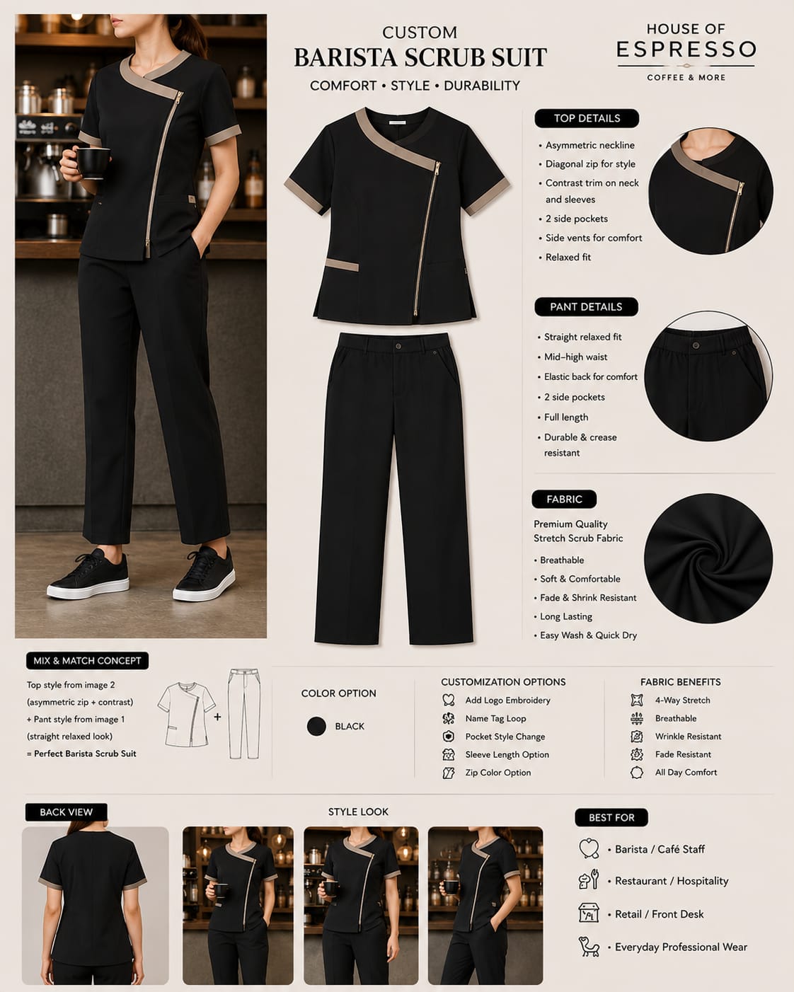 BRISTA CUSTOMIZE SCRUB SUIT