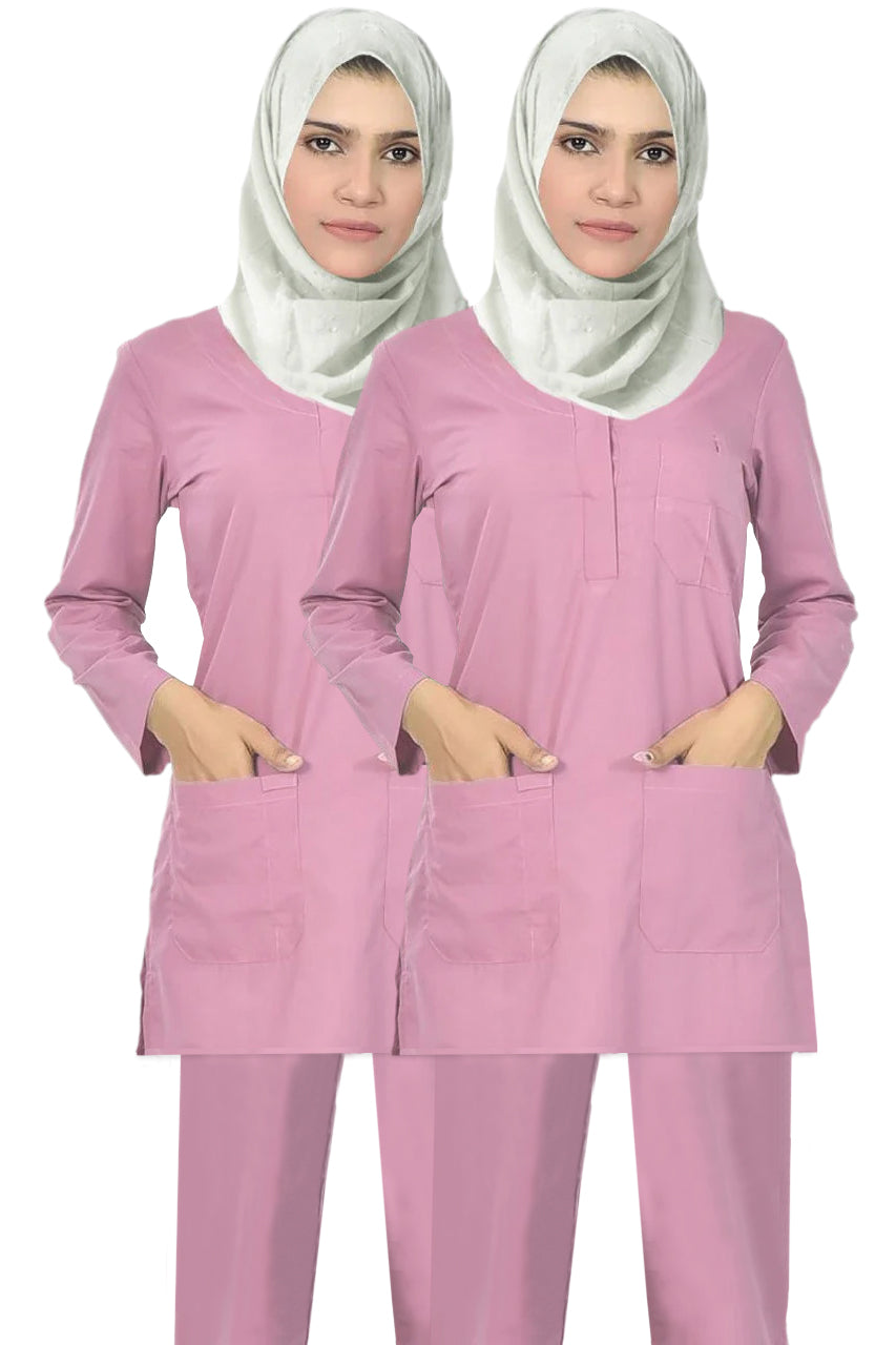 FEMALE SOFIA SCRUB SUIT (COMBO OF 2 SCRUB SETS)