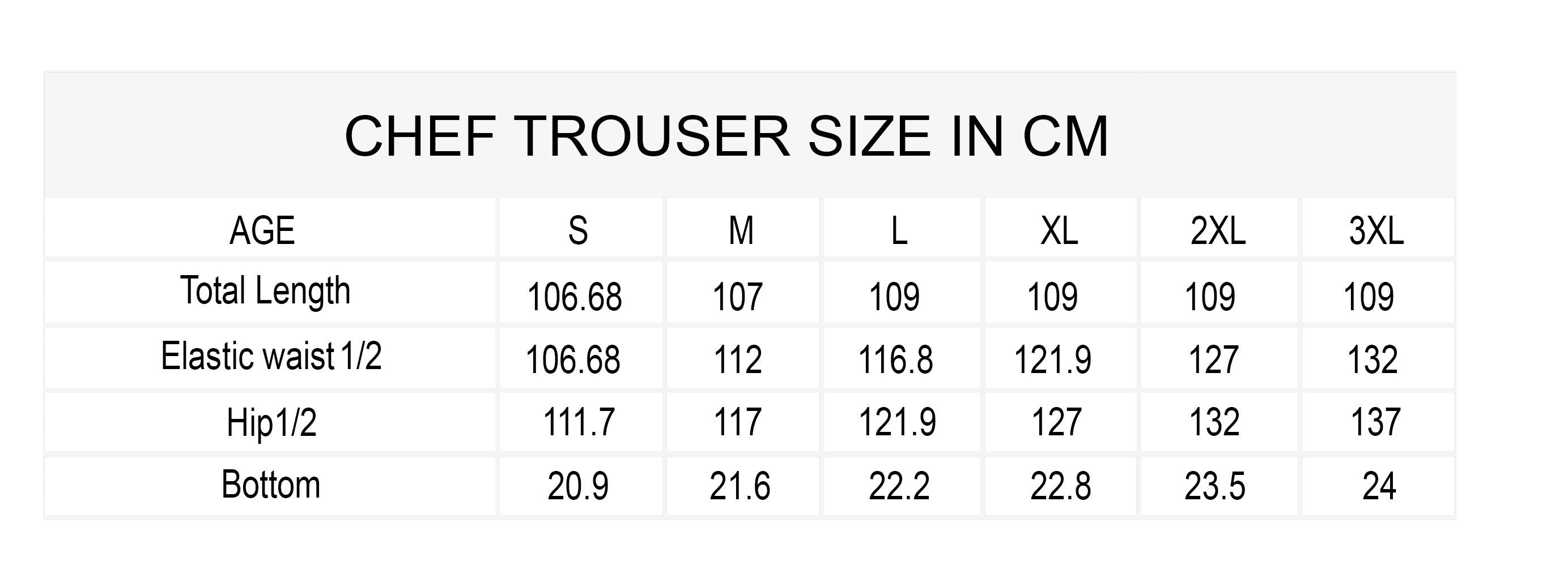 PROFESSIONAL BLACK MADRID CHEF TROUSER