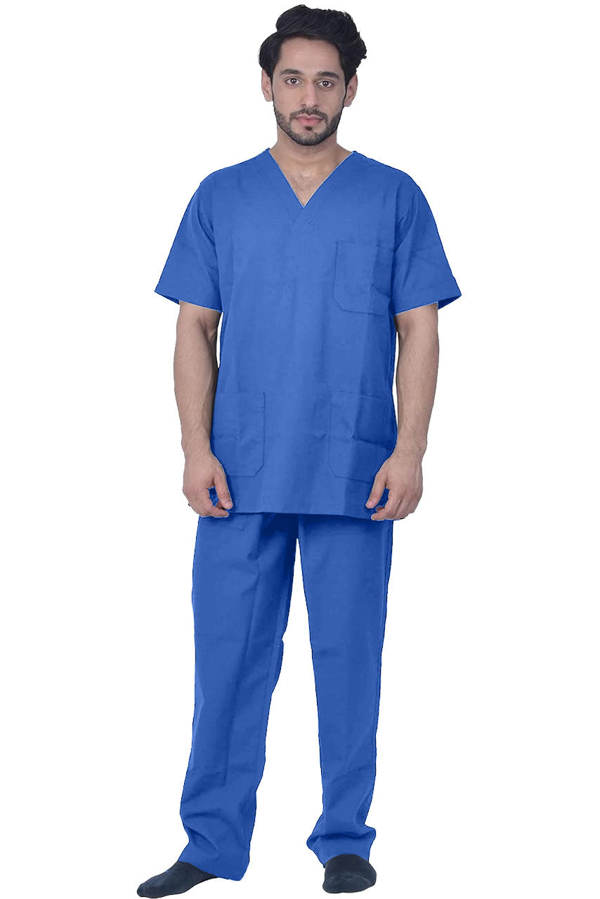 UNISEX BRITISH SCRUB SUIT / V-NECK MEDICAL SCRUB SUIT