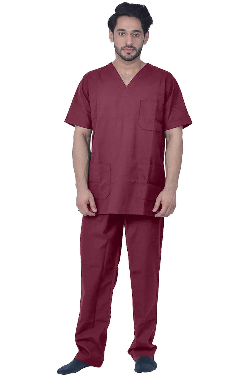 UNISEX BRITISH SCRUB SUIT / V-NECK MEDICAL SCRUB SUIT