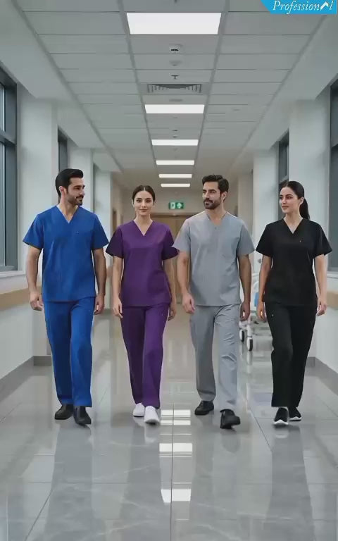 UNISEX MILANO SCRUB SUIT (COMBO OF 2 SCRUB SETS)