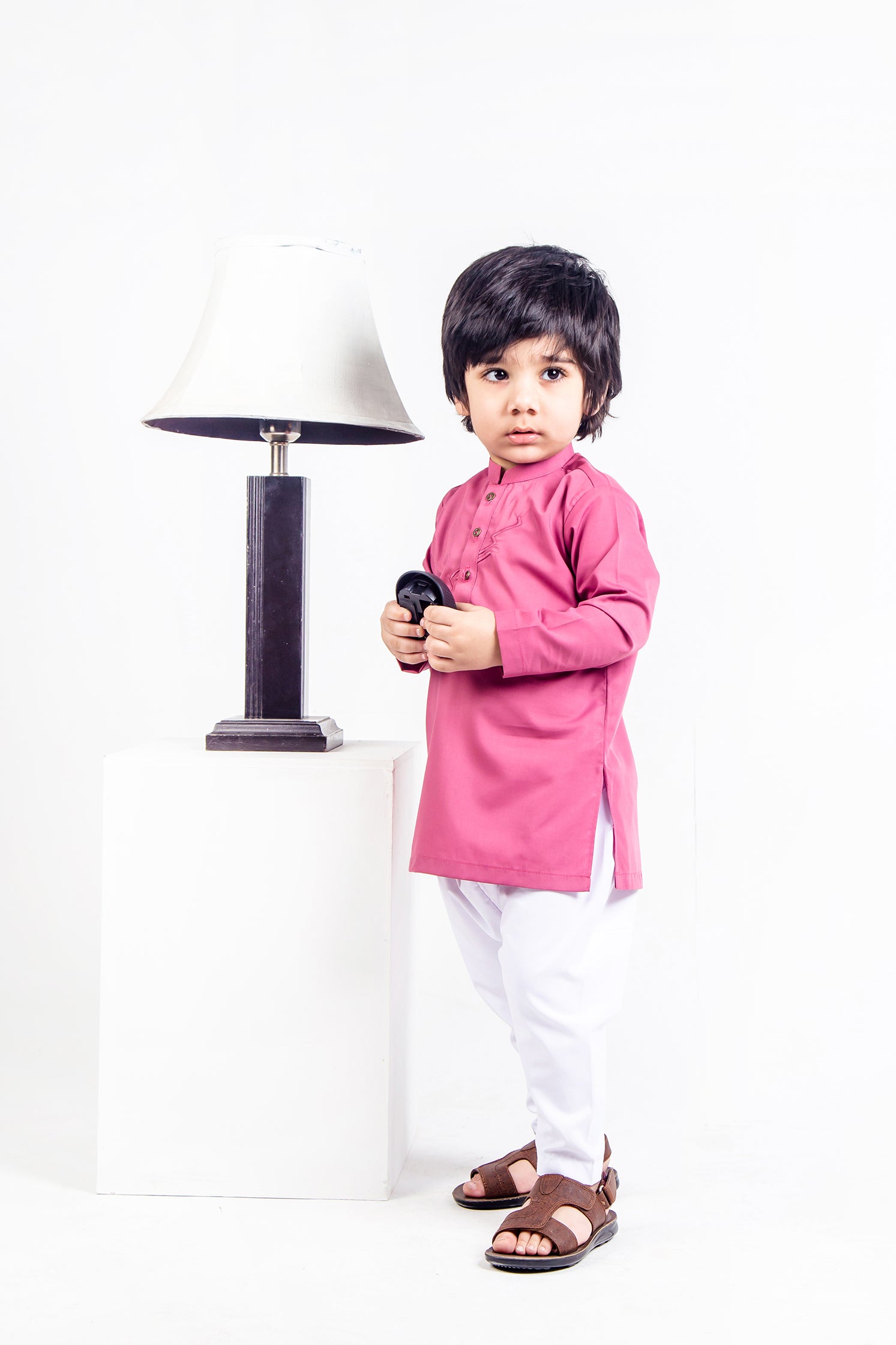 KID'S SHALWAR KAMEEZ PINK WITH EMB
