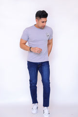 Men’s T-shirt / Cool gray scattered essential print