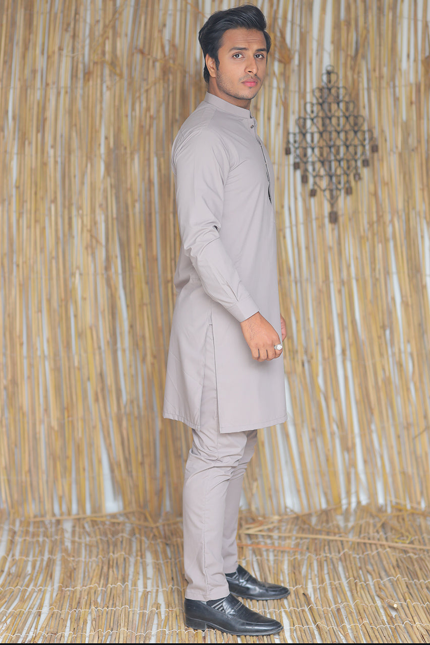 AZRA MENS SUIT SLIM FIT KARACHI GRAY