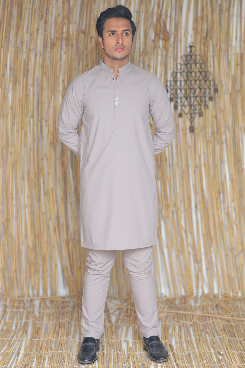 AZRA MENS SUIT SLIM FIT KARACHI GRAY