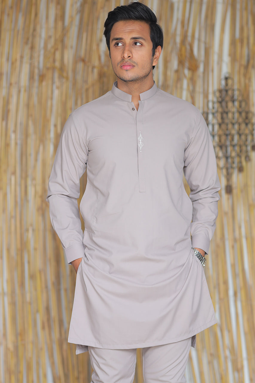 AZRA MENS SUIT SLIM FIT KARACHI GRAY