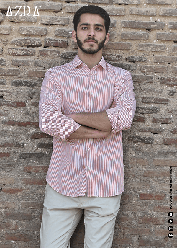 DRESS SHIRT ROSE PINK LINING